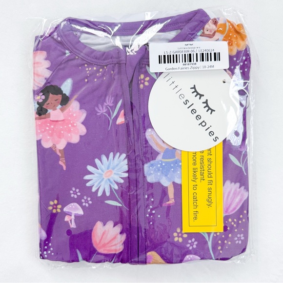 Little Sleepies Other - Little Sleepies Garden Fairies Zippy 18-24 months NWT NIB